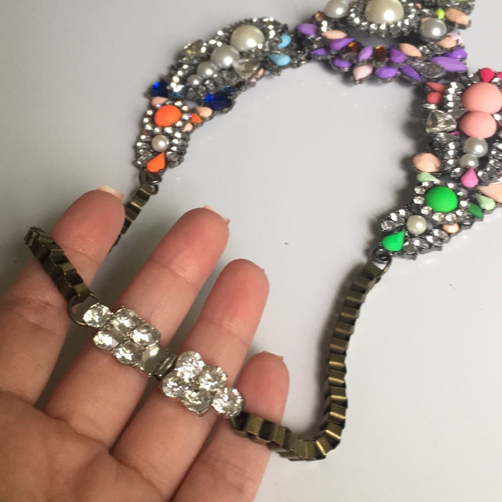 Rainbow Statement Necklace - image 3